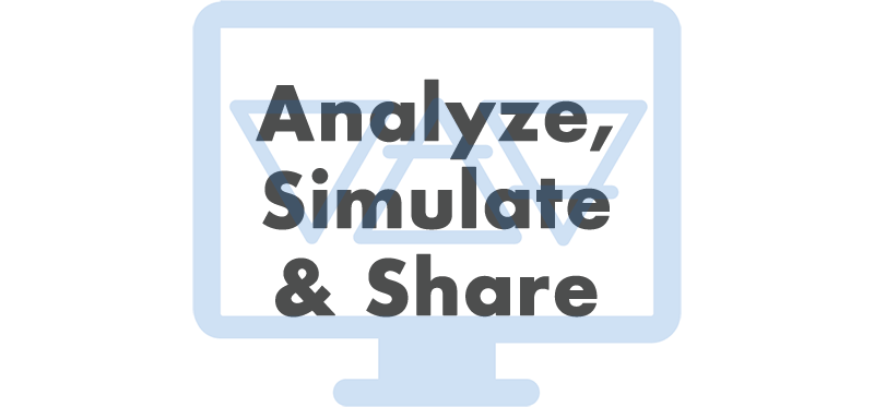 Analyze, Simulate & Share